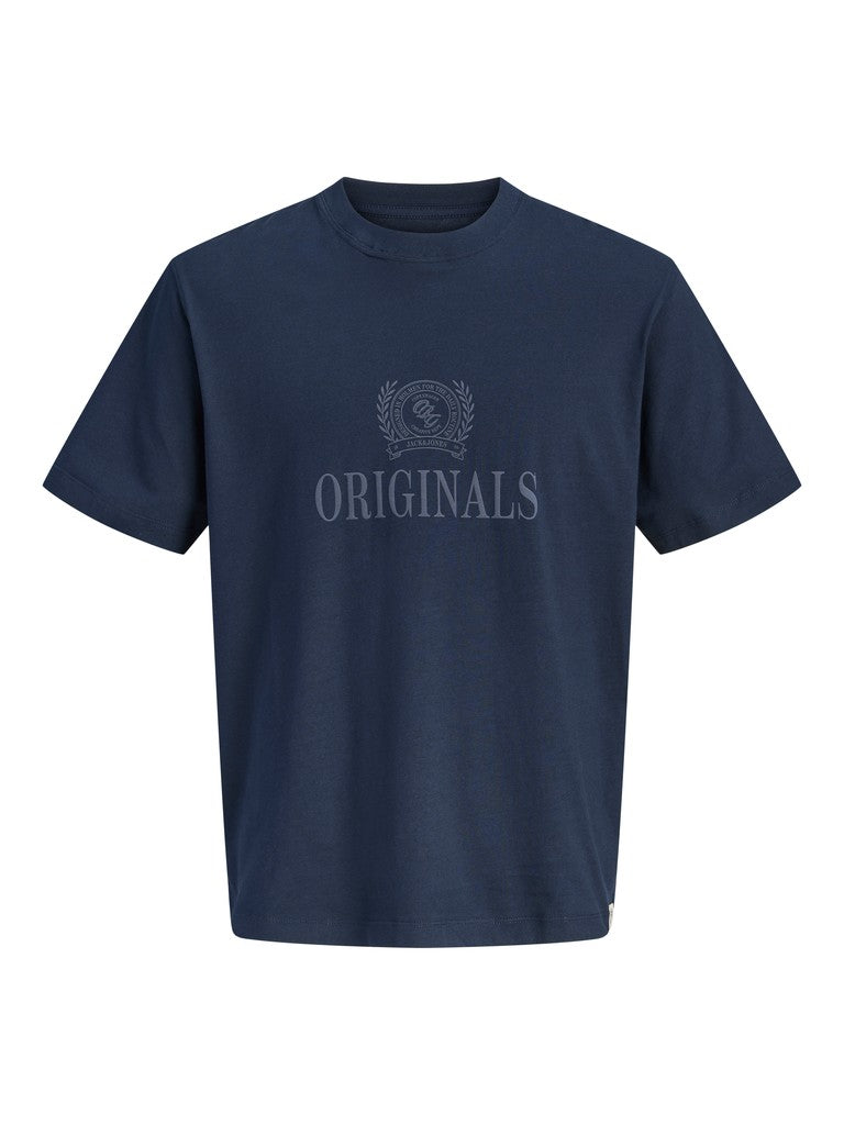 Jack & Jones - Frederiksberg Monogram T-Shirts - Sky Captain (3XL-8XL)
