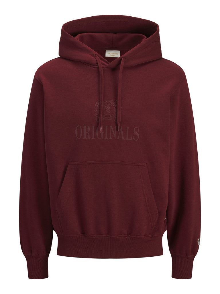 Jack & Jones - Frederiksberg Monogram Hættetrøje - Chocolate Truffle (3XL-8XL)