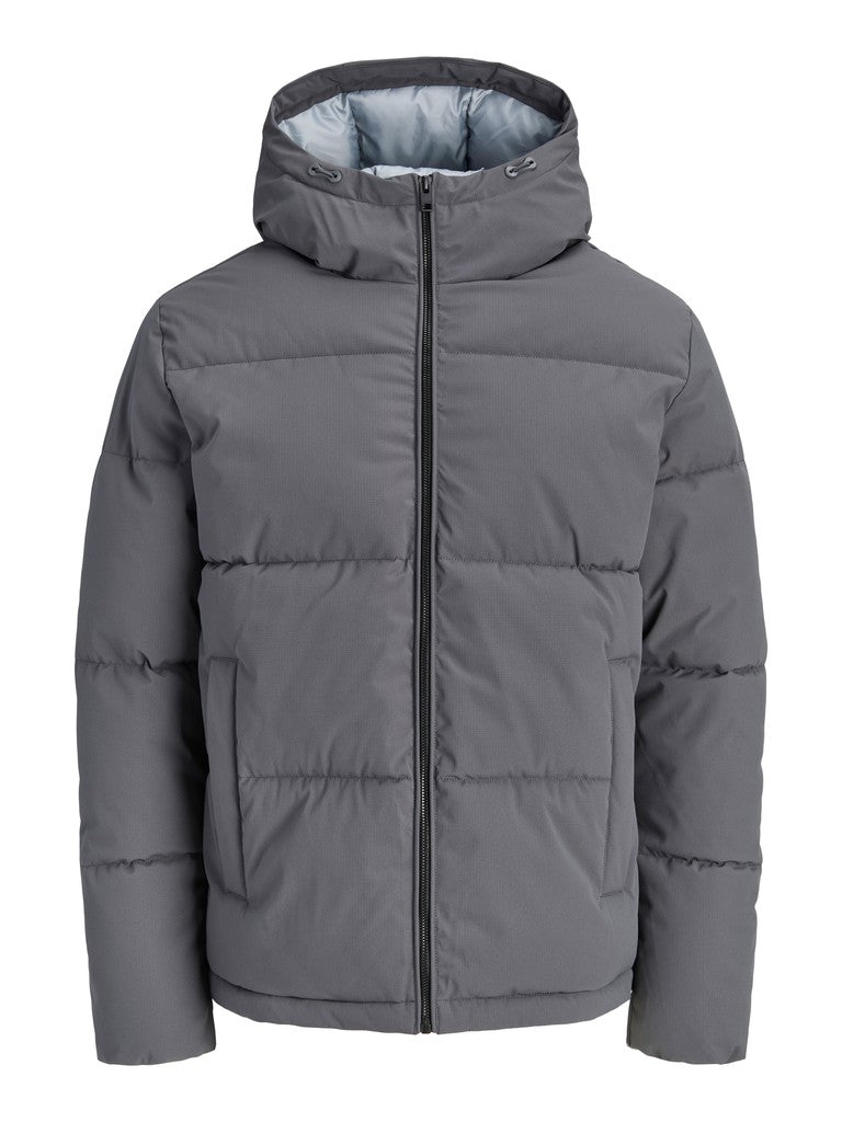 Jack & Jones - Galaxy Puffer Jakke - Asphalt (Grå) (3XL-8XL)