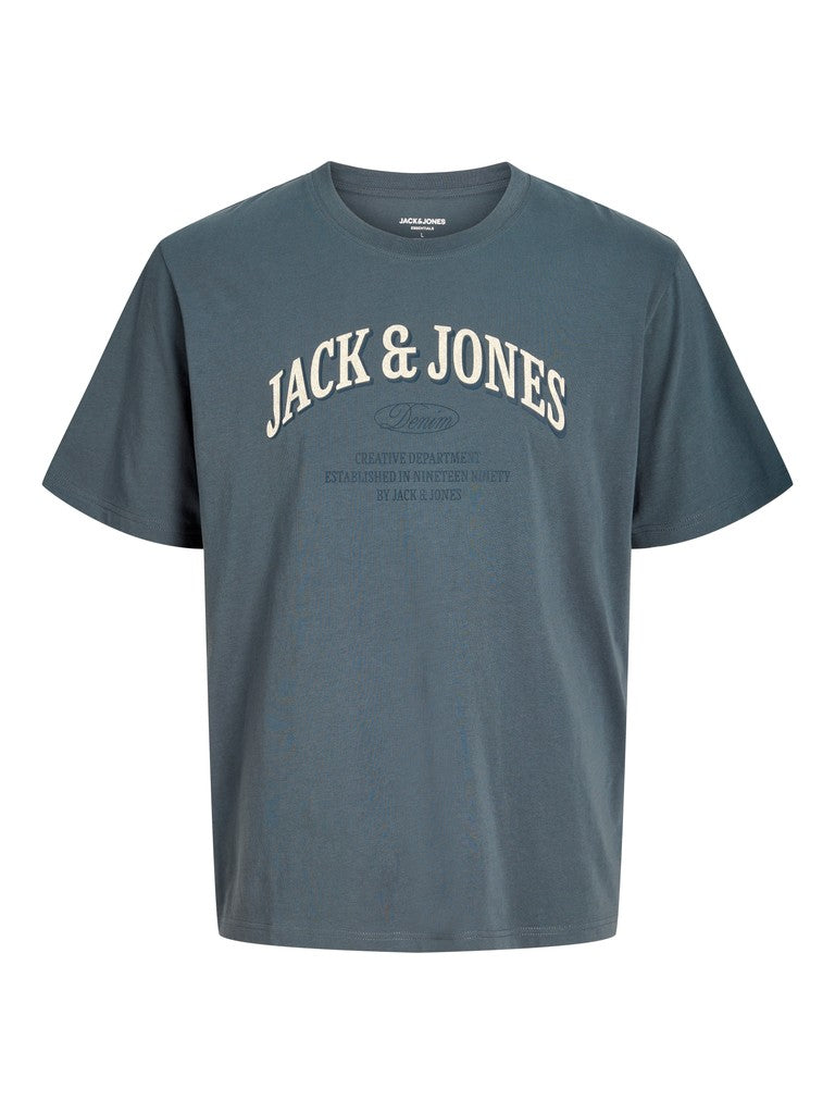 Jack & Jones - Denver Logo T-Shirts - Turbulence (3XL-8XL)
