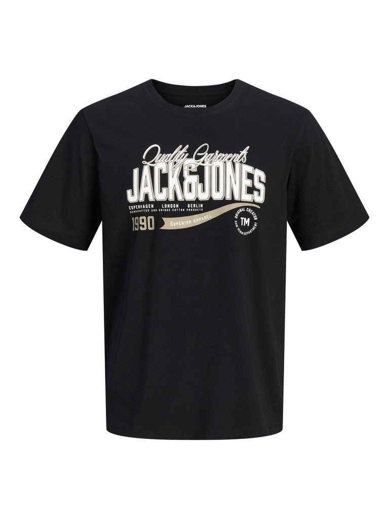 Jack & Jones - Logo T-Shirt – Sort (3XL-8XL)