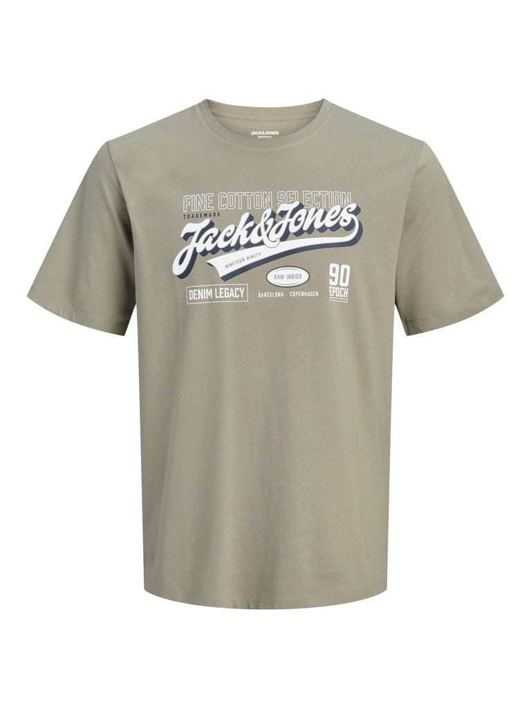 Jack & Jones Logo T-Shirt – Vetiver (3XL-8XL)