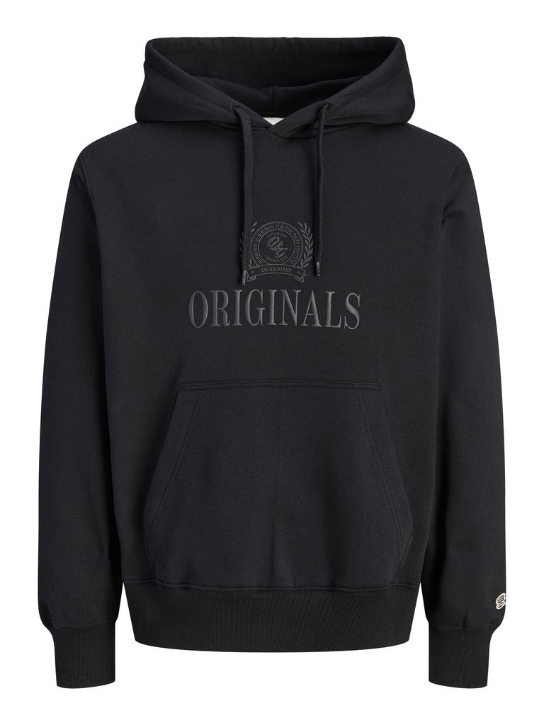 Jack & Jones - Frederiksberg Monogram Hættetrøje - Sort (3XL-8XL)