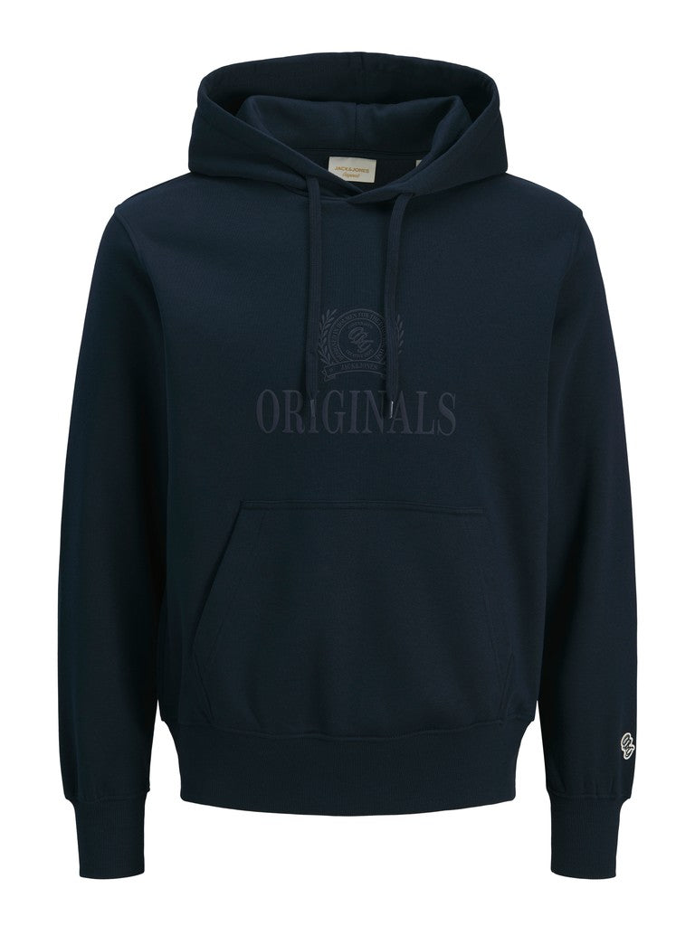 Jack & Jones - Frederiksberg Monogram Hættetrøje - Sky Captain (3XL-8XL)