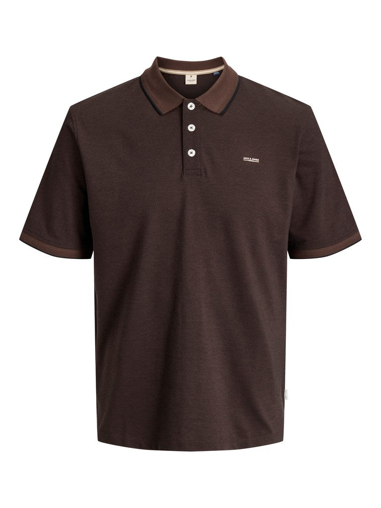 Jack & Jones - Alves Polo - Hot Fudge (Brun) (2XL-8XL)