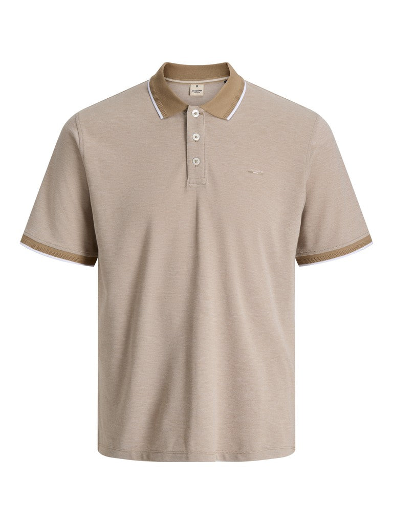 Jack & Jones - Alves Polo - Petrified Oak (Beige) (2XL-8XL)