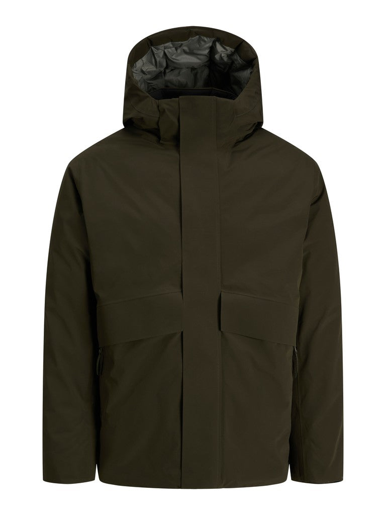 Jack & Jones - Moon Kort Parka Jakke - Forest Night (3XL-8XL)