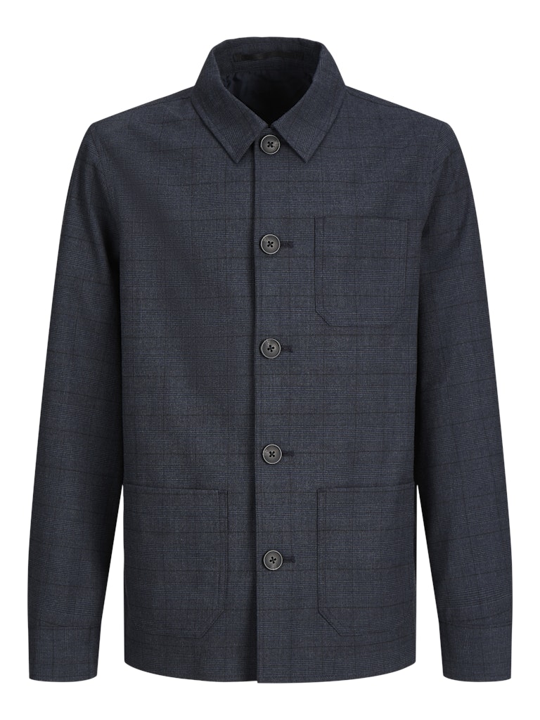 Jack & Jones - Pedro Hybrid Check Blazer – Navy | Str. 64–74