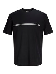 Jack & Jones - Fusion Chest Brand T-Shirt - Sort