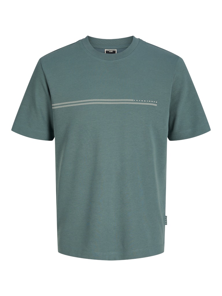 Jack & Jones - Fusion Chest Brand T-Shirt - North Atlantic