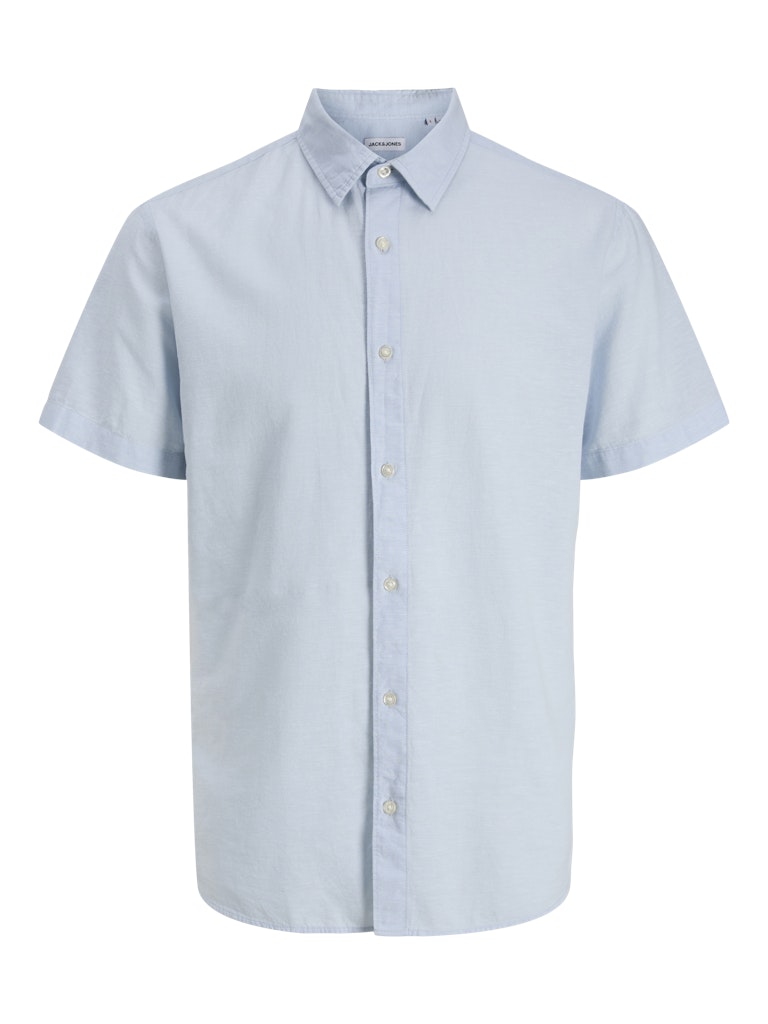Jack & Jones - Breeze Linen m. kort ærme - Celestial Blue