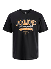 Jack & Jones - Logo Print T-Shirt - Sort