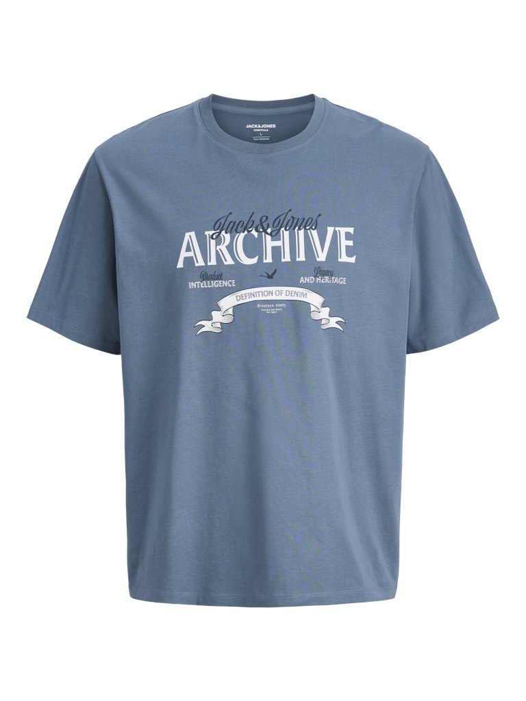 Jack & Jones - Dover Denim T-Shirt – Blue Mirage (3XL-8XL)