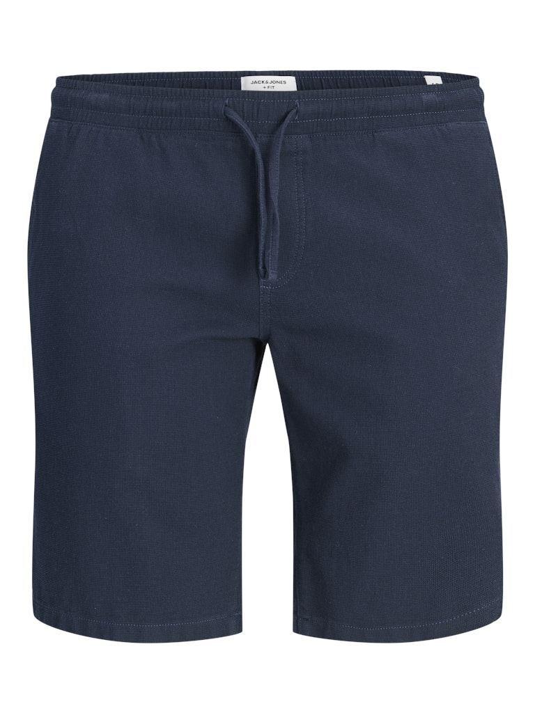 Jack & Jones - Jaiden Waffle Shorts – Navy (2XL-8XL)