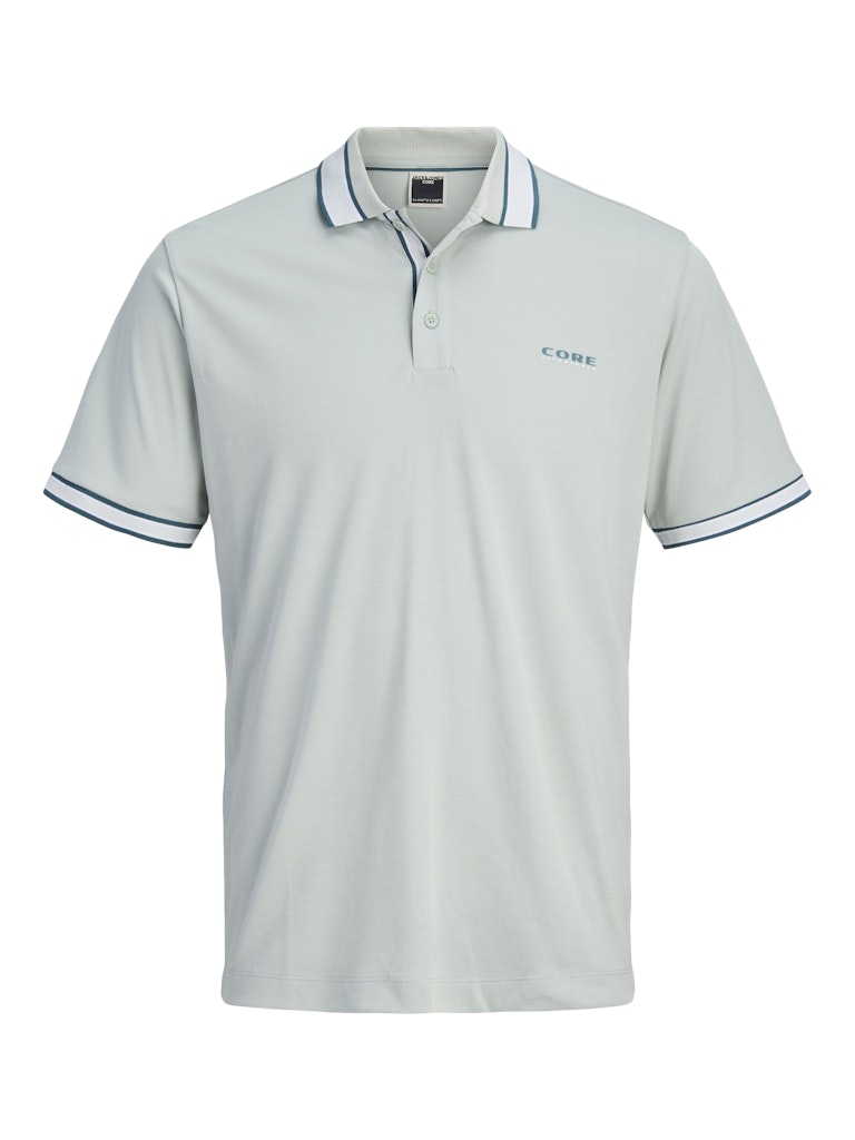 Jack & Jones – Fusion Light Polo – Aqua Gray (3XL–8XL)