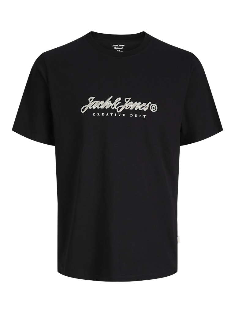 Jack & Jones - Montauk Type Front T-Shirt - Sort