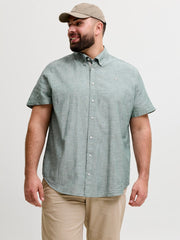 Jack & Jones Sommer Hør Skjorte – Laurel Wreath – (3XL-8XL)