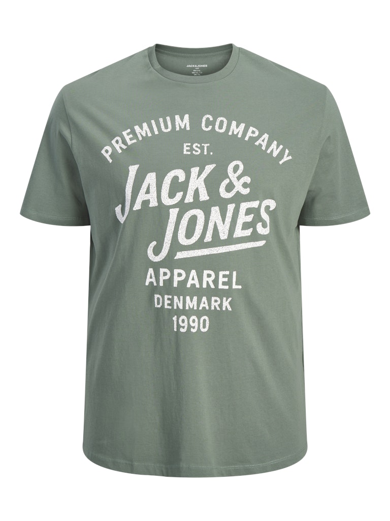 Jack & Jones – Zane T-Shirt – Laurel Wreath (3XL–8XL)