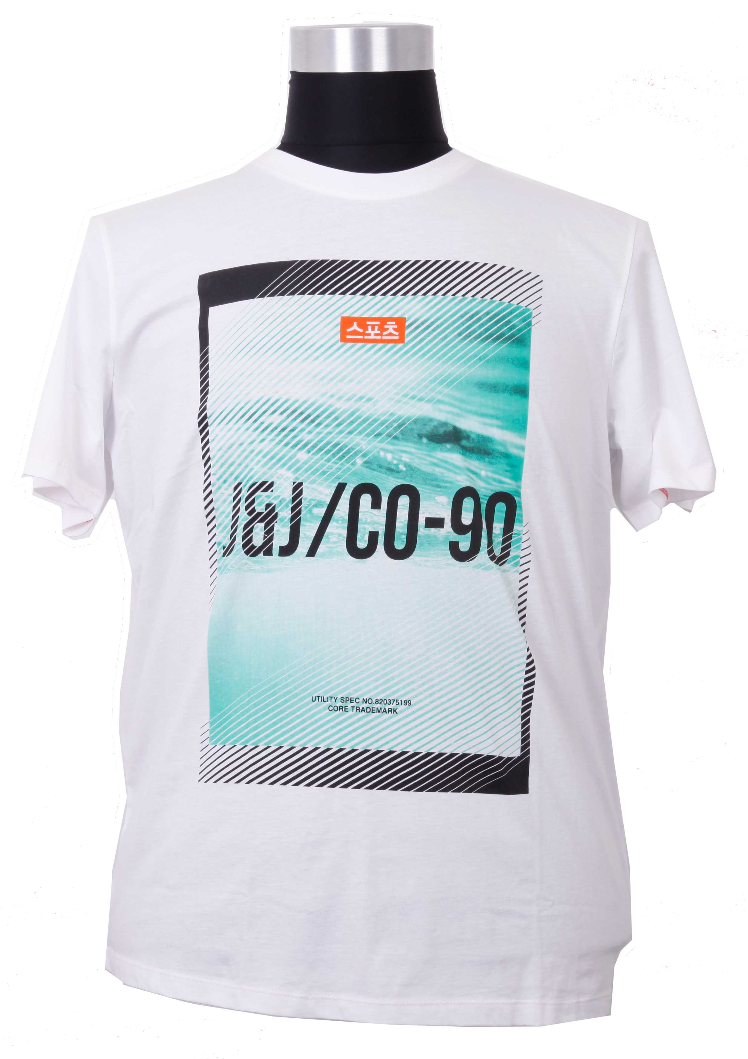 Jack & Jones - Friday Big Print T-Shirt - Hvid