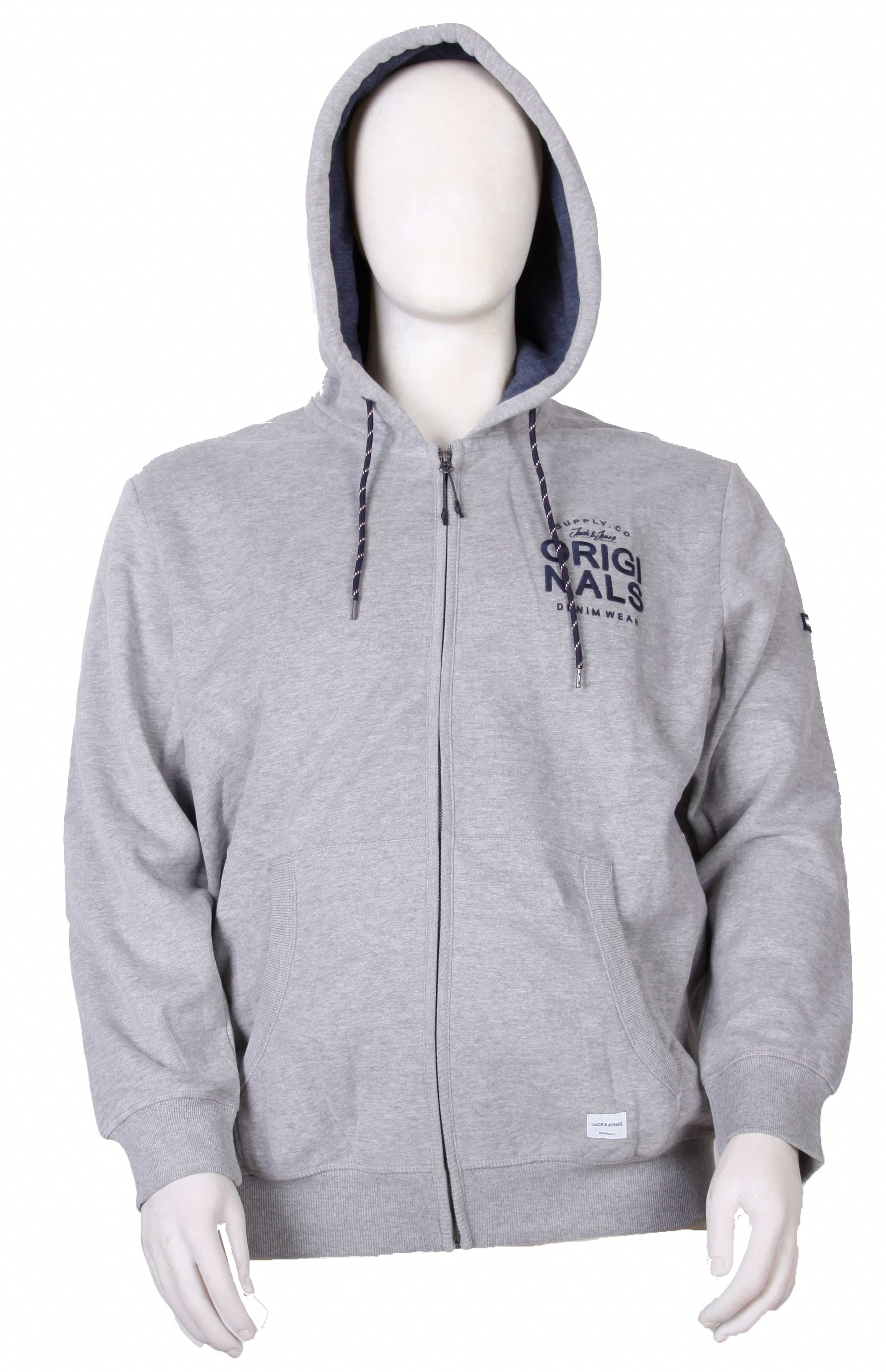 Jack & Jones - Uprton Sweat Hoody  - Grå