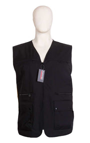 Espionage - Sort Fritidsvest (2XL-8XL)