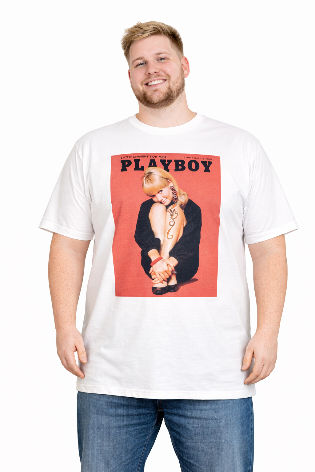 Jack & Jones - Playboy T-Shirt - Hvid