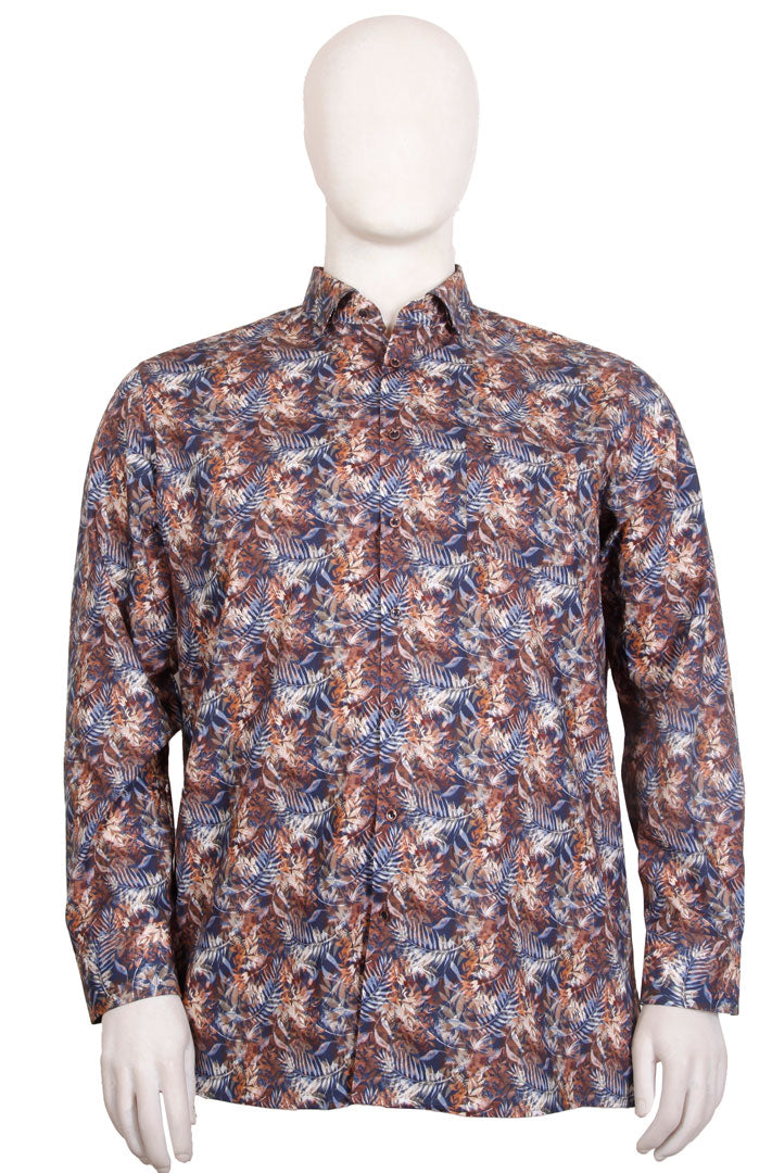 Casa Moda  - Blad Print Skjorte L/S