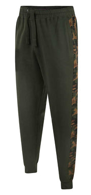 Kam - Panelled Camo Jogging Buks - Khaki