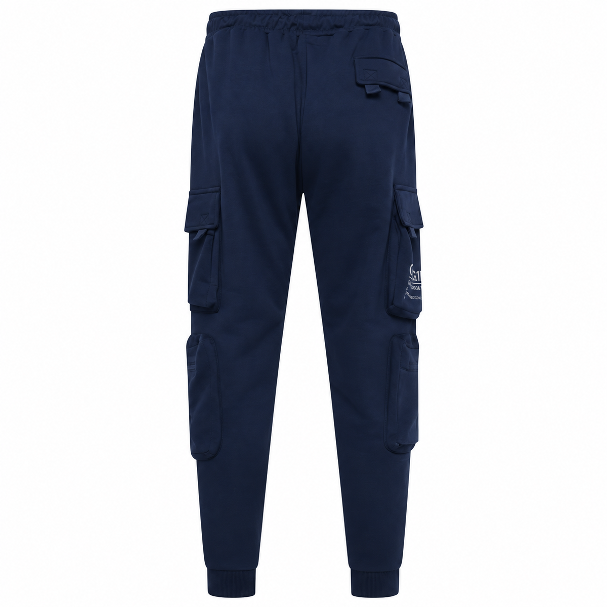 Kam - Raw Denim Cargo Jogging Bukser - Navy (2XL-8XL)