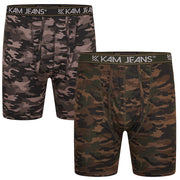 Kam - Boksershorts 2 Pak - Camouflage Print (2XL-8XL)