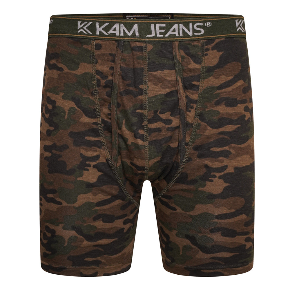 Kam - Boksershorts 2 Pak - Camouflage Print (2XL-8XL)