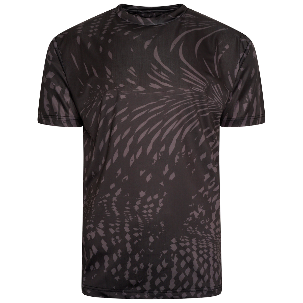 KAM - Active Performance T-shirt – Sort Print – 2XL– 8XL