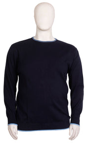 Espionage - Tipped Strik Trøje Navy