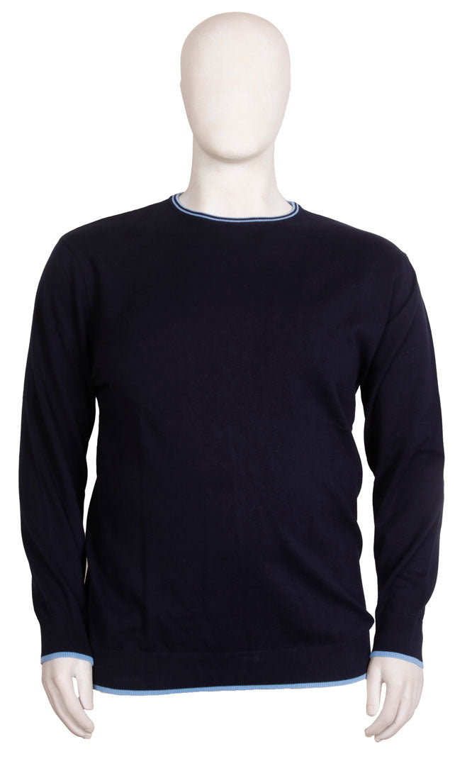 Espionage - Tipped Strik Trøje Navy