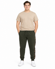 Kam - Panelled Camo Jogging Buks - Khaki