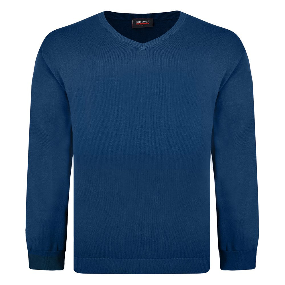 Espionage - Pullover med V-Halsudskæring - Twilight Blue (Blå)