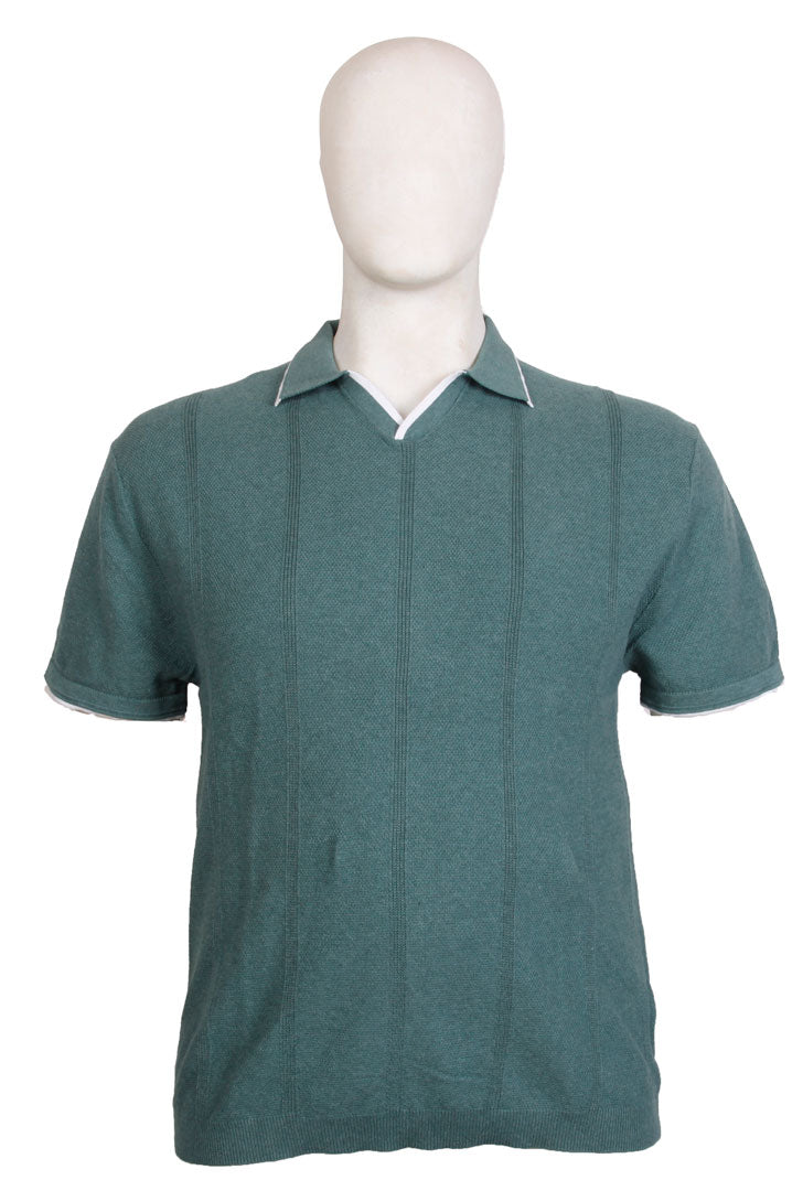 Espionage - Kortærmet Strik Polo Lys Grøn