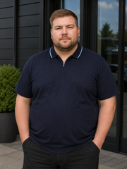 Espionage - Tipped Strik Polo - Navy/Blå