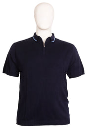 Espionage - Tipped Strik Polo - Navy/Blå
