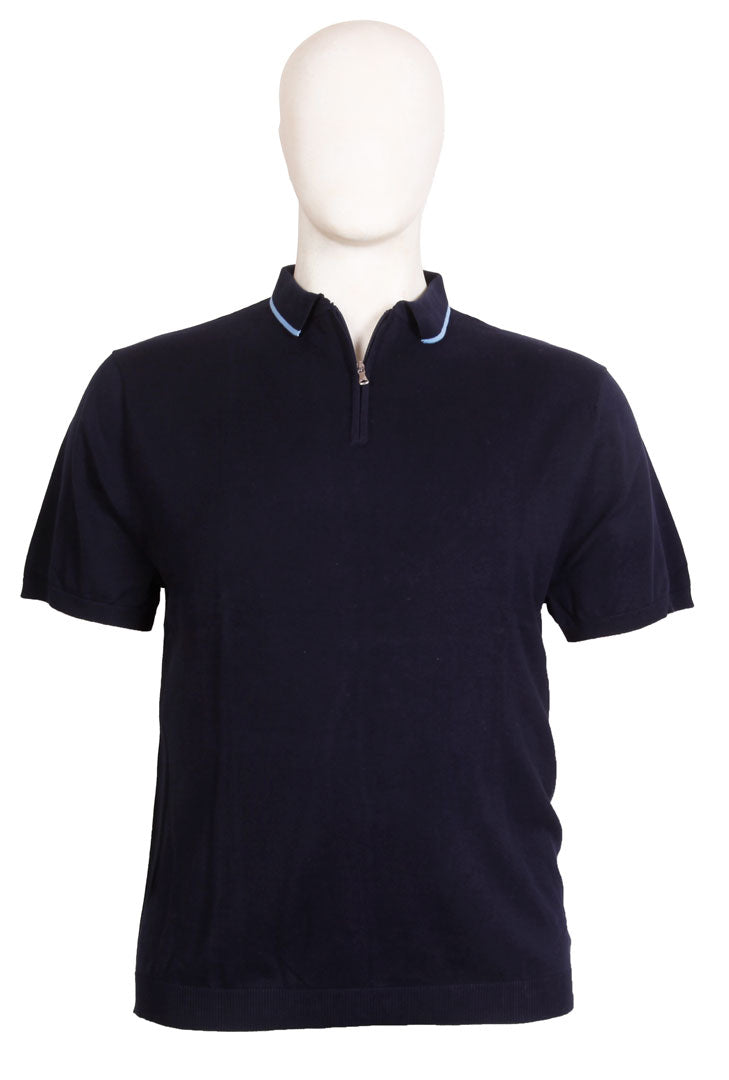 Espionage - Tipped Strik Polo - Navy/Blå