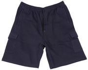 Espionage - Jersey Cargo Jogg Shorts - Navy