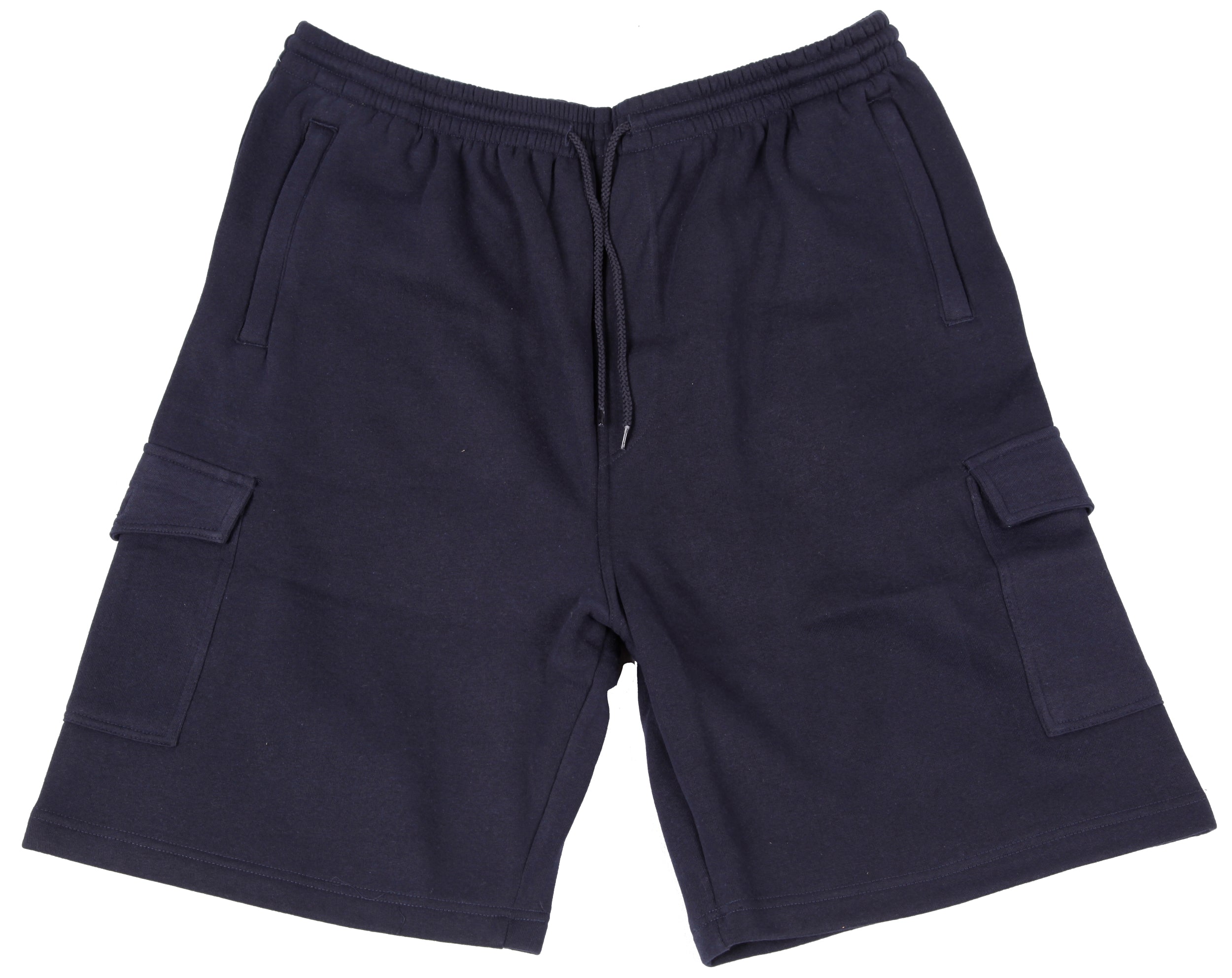 Espionage - Jersey Cargo Jogg Shorts - Navy