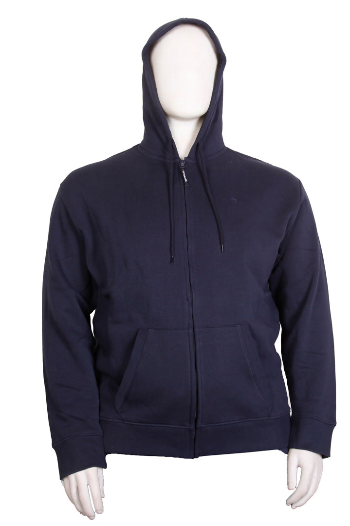 Espionage - Ensfarvet Hættetrøje m. Lynlås - Navy