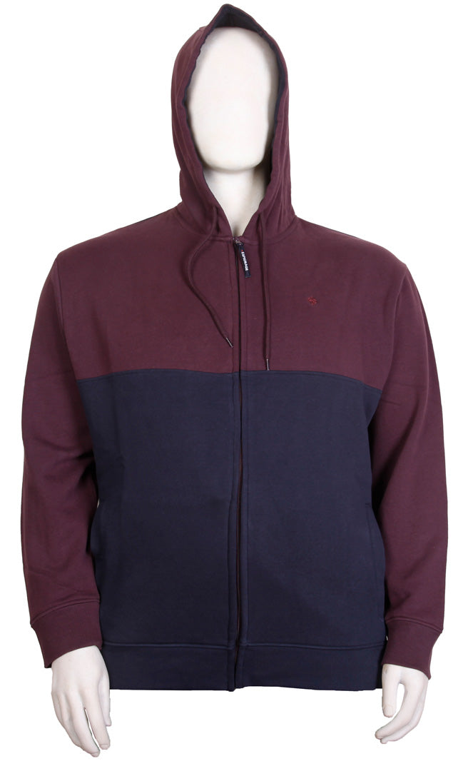 Espionage - 2 Farvet Hættetrøje Bordeaux/Navy