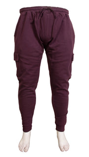 Espionage - Slimline Cargo Jogging Bukser Bordeaux