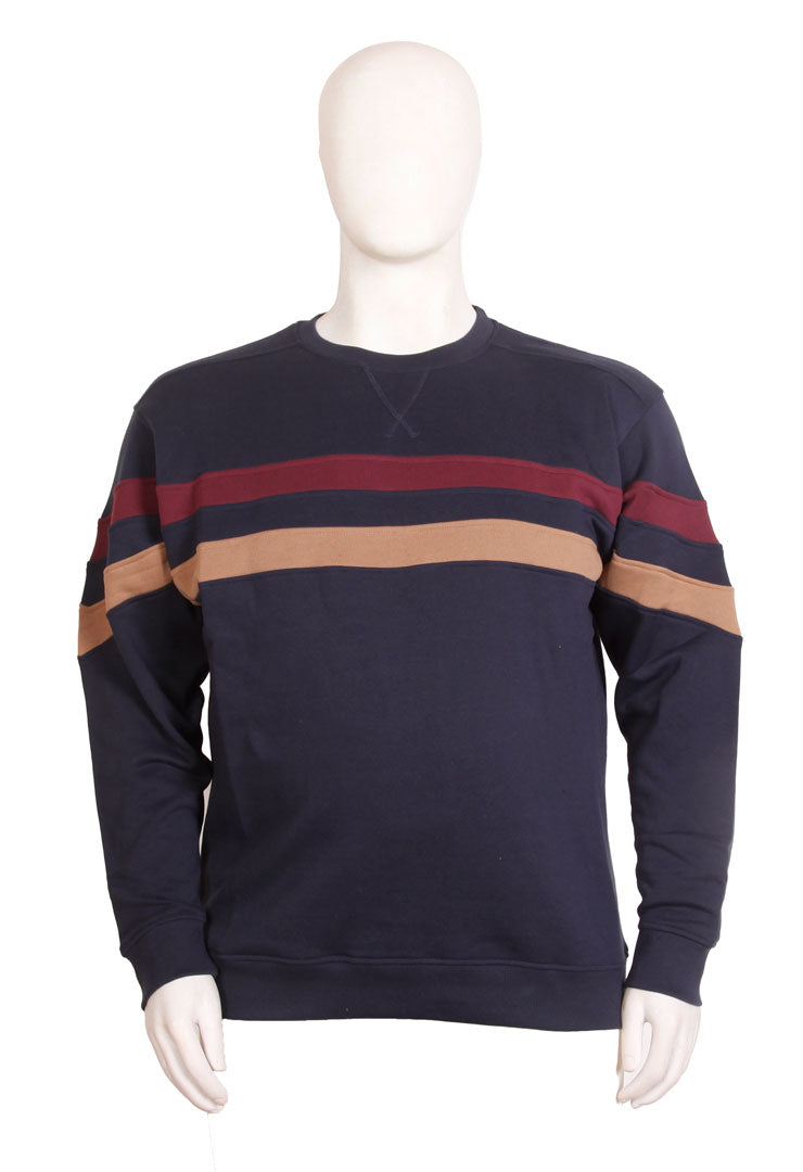 Espionage - Cut & Sew Sweatshirt - Navy