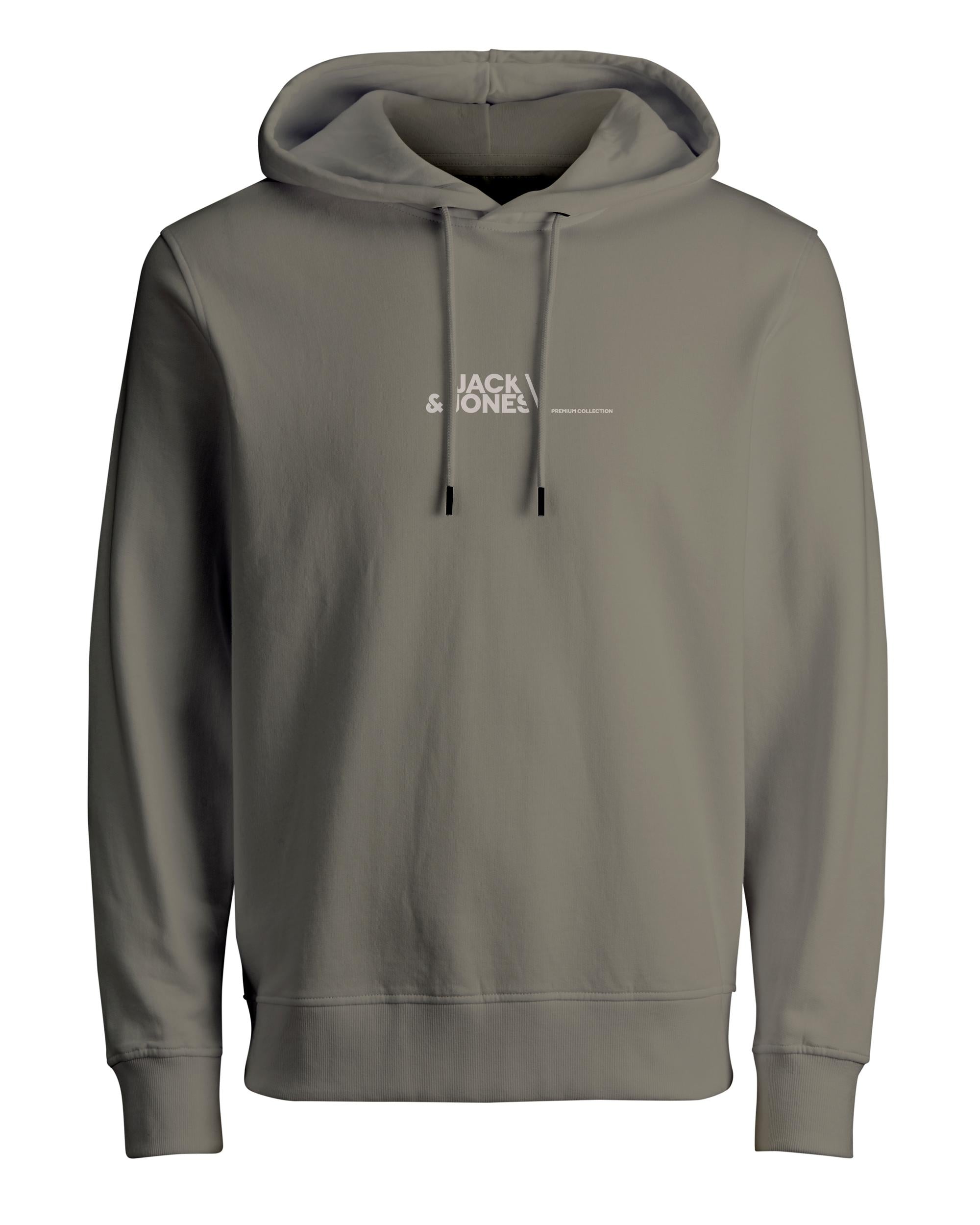 Jack & Jones - Lab Booster Premium Hættetrøje - Silver Sage