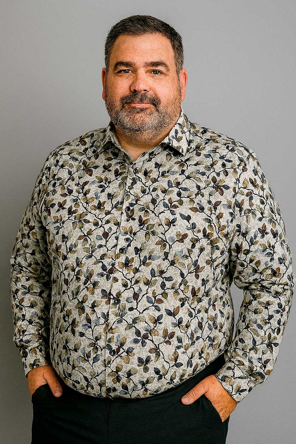 Casa Moda - Mikael Print Skjorte L/S