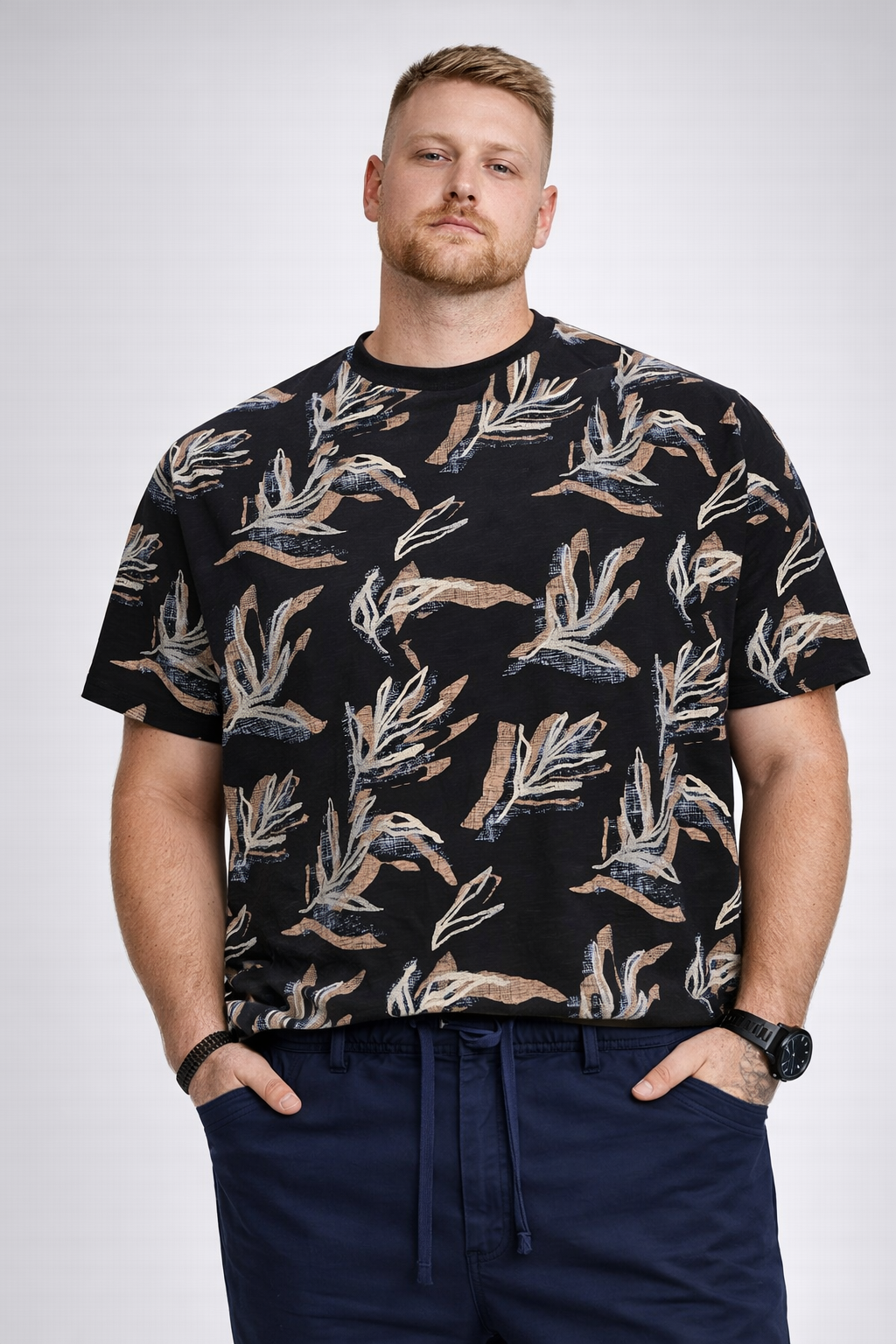 Jack & Jones - Montauk Aop - Sort