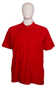 Espionage - Ensfarvet Bomulds Polo Postkasse Rød